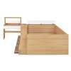 Merax Full Size Wooden Platform Bed with Side Vanity Desk, Storage Shelves, 4 Drawers & Charging Ports - 4 of 4