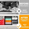 Set of 12 Collapsible Drawer Organizer Bins for Clothes, Closet Organizers and Storage Dividers for Clothing -SpaceAid® - 2 of 4