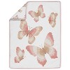 Sweet Jojo Designs Girl Baby Crib Bedding Set - Butterfly Pink and Taupe 4pc - 3 of 4