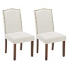 JIONJOY Linen Upholstered Dining Chair Set of 2 - 2 of 3