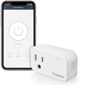Braumm WiFi Smart Plug, Indoor Smart Outlet Plug Remote Monitor, Smart Home Voice Control Outlet Timer for Lights, Alexa and Google Home -ETL Listed - 1 of 4