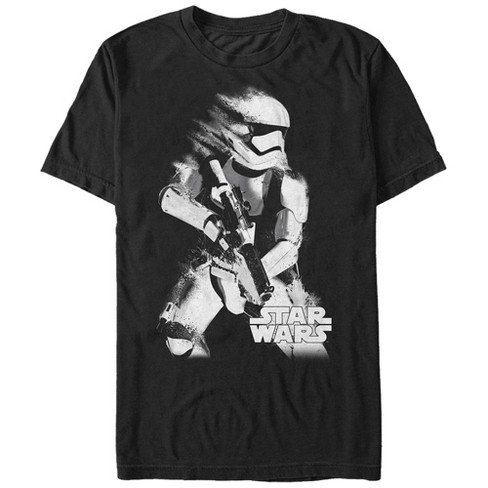 Men's Star Wars Stormtrooper Fade T-shirt - Black - Medium : Target