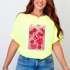 S.W.Smiley Fruit Market Pomegranate - Women's Garment Dyed Graphic T-Shirt - 3 of 4