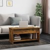 vidaXL Coffee Table Smoked oak Engineered wood Standard Coffee Table - 3 of 4