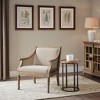 NicBex Polyester Accent Chair,Upholstered Living Room Chairs with Mid-Height Backrest and Cane Webbing Arms,Accent Chairs for Living Room - 2 of 4