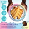 Treasures Gifted Afro Unicorn Dinner Plates 9in - Disposable Paper Plates - Afro Unicorn Birthday Party Supplies - 3 of 4