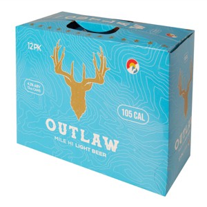 Outlaw Mile Hi Light Beer - 12pk/12 fl oz Cans - 1 of 3
