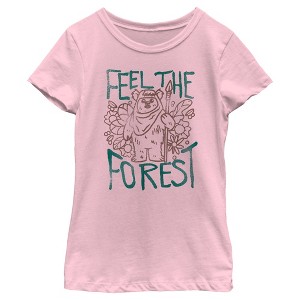 Girl's Star Wars: Return of the Jedi Feel the Forest T-Shirt - 1 of 4