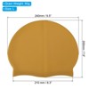 Unique Bargains Silicone Waterproof Non-Slip Adult Swimming Caps 2 Pcs - 2 of 4