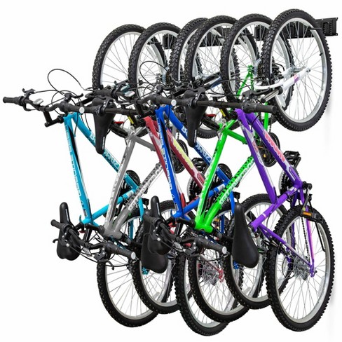 Set Of 4 Steel Bike Storage Wall Mounted Hooks Bicycle Hanger Garage Stand