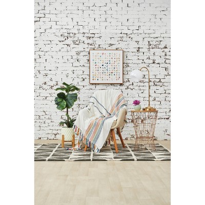 Wille 50" x 60" Multicolor Cotton Woven Throw Blanket