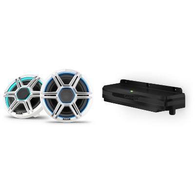 Garmin Fusion Apollo AP-FL77SPW 7.7" LED Marine Speakers Sport Grills, White, Pair with Garmin Spectra LC302 3-Zone LED lighting Controller, Compat...