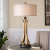 Uttermost Selvino Brushed Brass Table Lamp – Iron Base with Linen Shade - 2 of 3