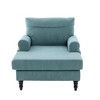 Yinvani Modern Chaise Lounge Sofa for LivingRoom or Bedroom, Chenille Fabric - 3 of 4