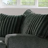 HOMES: Inside + Out Telven Accent Chair Chenille Upholstery Channel Tufted with Pillow Gray - image 3 of 3