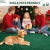 Christmas Snowflake Area Rug, Indoor Floor Carpet Washable with Non Slip Backing, Low Pile Stain Resistant Floor Mat for Living Room, Nursery - 4 of 4