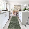 Coolmee Washable Area Rugs Vintage Printed Accent Rug Non-Slip Oriental Throw Rugs, Farmhouse Low Pile Rugs for Bedroom Living Room - 3 of 4