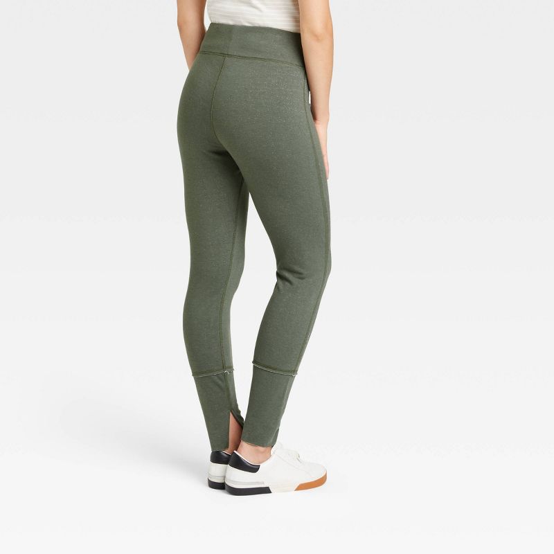 Women's Drawstring High Waisted Lounge Leggings - A New Day™, 2 of 5