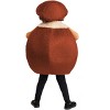 HalloweenCostumes.com One Size   Kid's Cute Coconut Costume, Brown Tropical Fruit Dressup for Children, Brown/Black/Brown - image 3 of 3