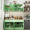 FUFU&GAGA Split Pantry Cabinet 2-Drawer Combo Kitchen Cabinet - 3 of 4