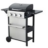 Okak Bbq Grill with 3/4-Burner, Portable Grill with Wire Enamel Cooking Grids and Foldable Side Table, Outdoor Grill with Wheels - 3 of 4