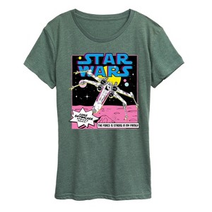 Women's - Star Wars - Luke Skywalker Ship Short Sleeve Graphic T-Shirt - 1 of 4