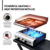 ROVSUN 2 Burner Folable Portable Propane Griddle, 20000 BTU Rolling Flat Top Gas Grill with Ignition & Regulator for Outdoor Camping BBQ Tailgating - 2 of 4