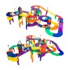 PICASSO-TILES Race Track Magnetic Tiles for Kids, 100PCS with 2 Racing Cars, Construction STEM Building Blocks Educational Toy - 3 of 4