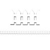 Hygloss® White Fence Border, 12 Strips/36 Feet Per Pack, 6 Packs - 2 of 2