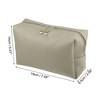 Unique Bargains Women PU Leather Waterproof Cosmetic Case Makeup Bag L Size 1 Pc - 4 of 4