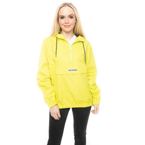 Members Only Women's Solid Popover Oversized Jacket - Lime - Medium ...