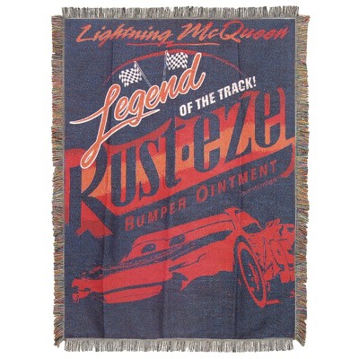 Disney Pixar 1CAR/05100/0002/RET Throw Blanket, Track Legend 48" x 60"