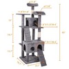 Cat Tree, 63-Inch Cat Tower for Indoor CatsCat Tree for Indoor Cats - 3 of 4