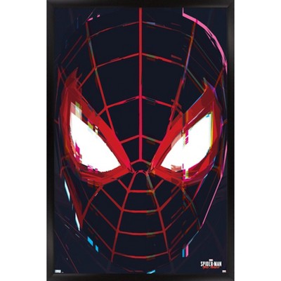 Trends International Marvel's Spider-man: Miles Morales - Face Framed ...