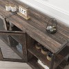 Farmhouse TV Console with Adjustable Storage Shelves and Cabinet, Durable Wood Entertainment Center for Living Room or Family Room - 4 of 4