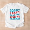 Simply Sage Market Sorry I Can't Hear You Over My Freedom Garment Dyed Tee - 3 of 4