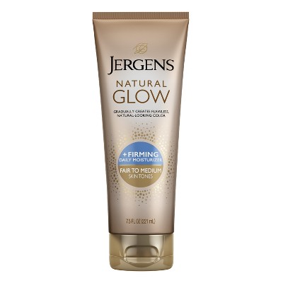 Jergens Natural Glow Firming Daily Moisturizer, Self Tanner Body Lotion