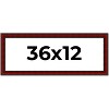PosterPalooza | Panoramic Weathered Red Picture Frame - UV Acrylic, Foam Board Backing, Hanging Hardware - 2 of 4