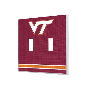 NCAA ACC Universities Stripe Hidden-Screw Light Switch Plate for Double Toggle - 1 of 4