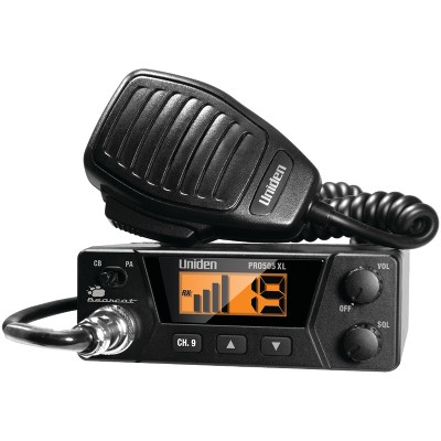 Uniden® Professional Series 40-Channel Compact CB Radio, PRO505XL in Black