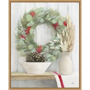 Amanti Art Natural Christmas I by Julia Purinton Canvas Wall Art Print Framed 23 x 28-in. - 1 of 4