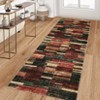 Washable Modern Geometric Patchwork Print Living Room Rugs, Soft Ultra Thin Non Slip Bedroom Carpet for Dining Room Home Office - 3 of 4