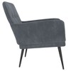 vidaXL Armchair Dark Gray 24.4"x31.1"x31.1" Velvet - Dark Gray - 4 of 4