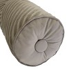 7"x18" Chelsea Velvet Neckroll Oblong Throw Pillow - Edie@Home - 2 of 2