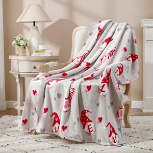 Cozy Bliss Gnome Bed Blankets Christmas Blanket 50x60" - 1 of 4
