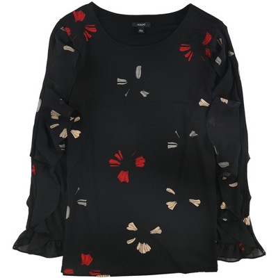 Alfani Womens Ruffle Sleeve Pullover Blouse