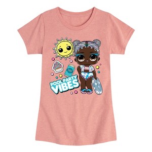 Girls' - LOL Surprise! - Pool Party Vibes Fitted Short Sleeve Graphic T-Shirt - 1 of 4