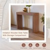 Vynxaria 50-Inch Walnut Wood Veneer Console Table "C Classic American Style with Two Drawers,Engineered Wood Surface - 4 of 4