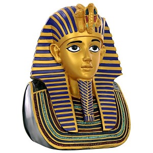 Design Toscano Golden Shroud of Tutankhamen Egyptian Bust Statue: Medium - 1 of 4