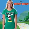 Seven Times Six Disney Womens' Classic Comfy Mickey Mouse Character Crewneck Shirt Top Green - 4 of 4